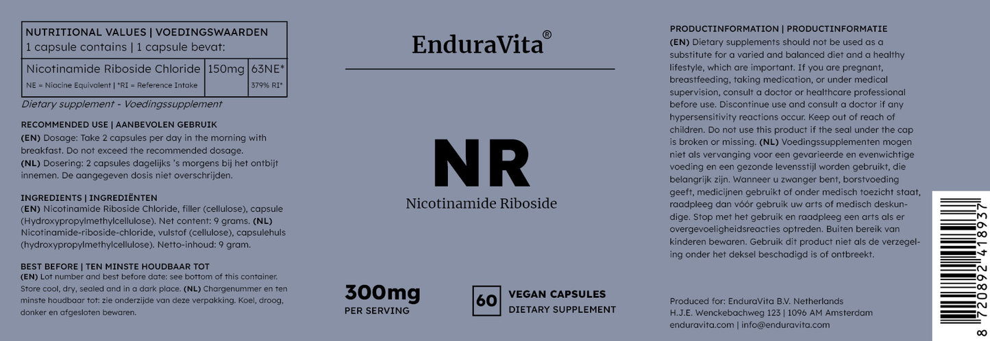 Doplněk stravy s nikotinamid ribosidem 60x150mg